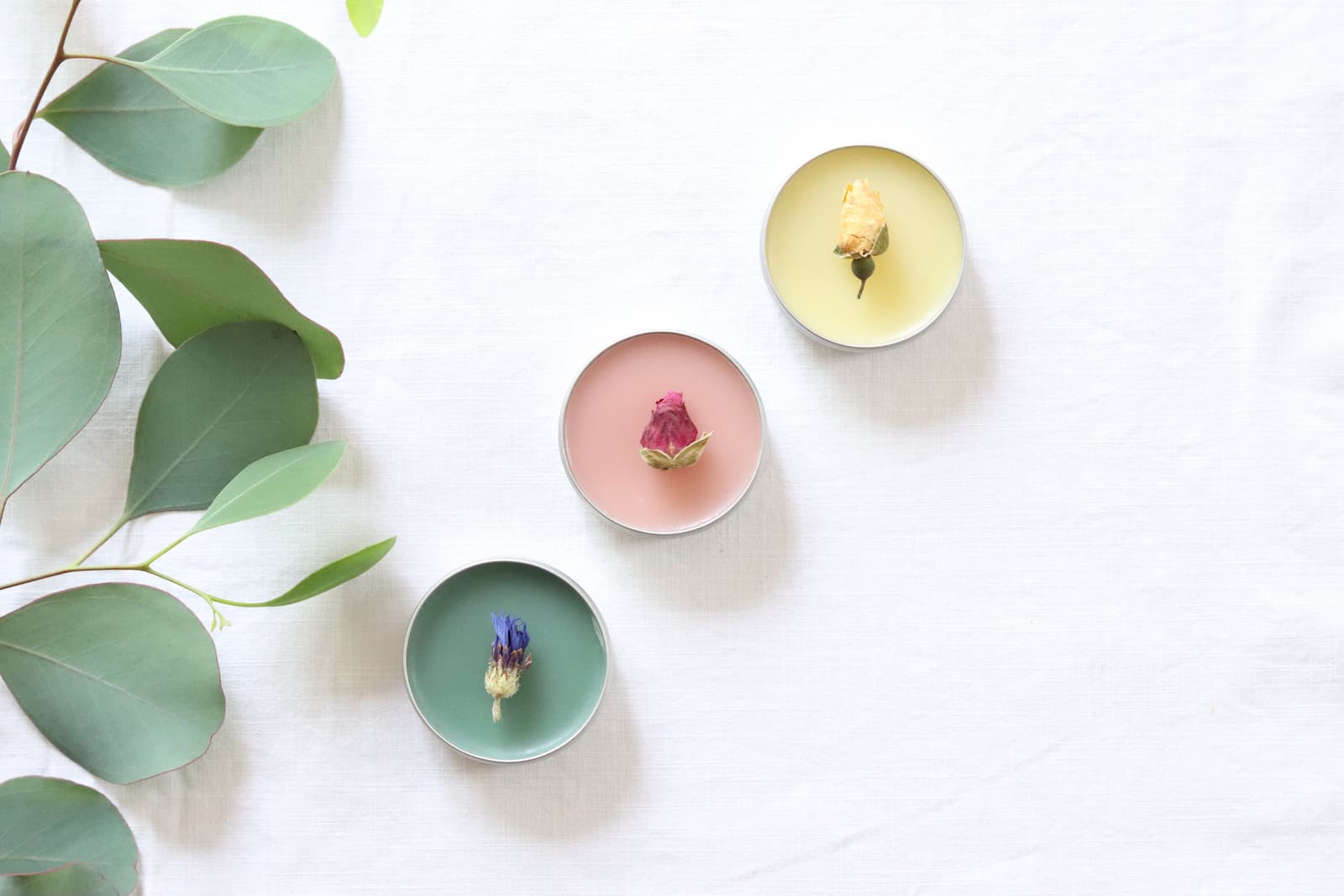植物色素で色づけしたリップクリーム